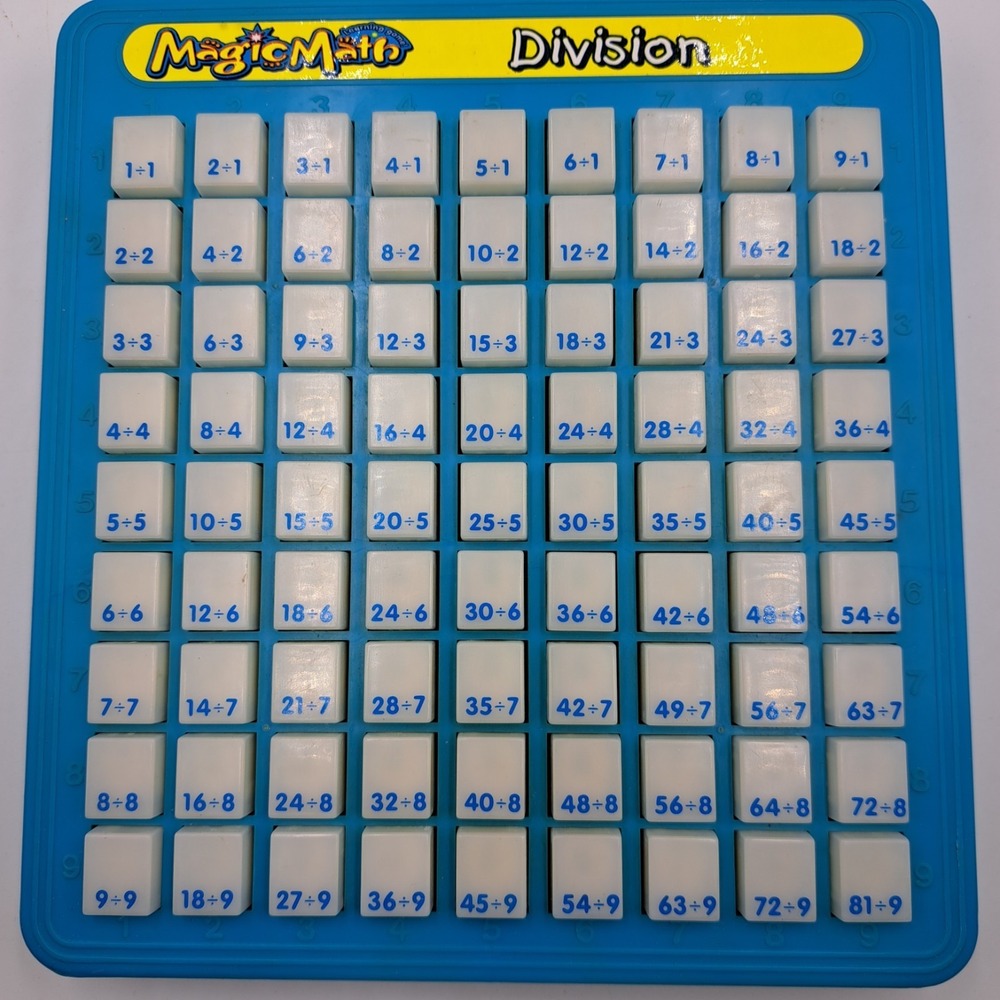 Magic Math Division Manual Machine Math Practice Homeschool Early Learning